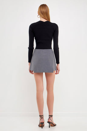 ENDLESS ROSE - Endless Rose - Fitted Knit Top - SWEATERS & KNITS available at Objectrare