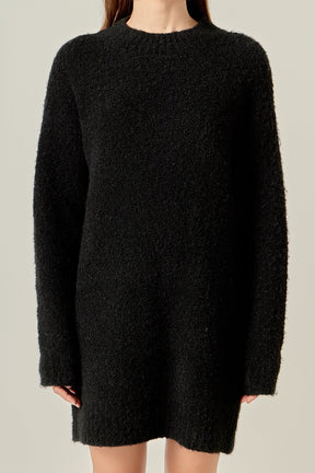 ENGLISH FACTORY - Cozy Round Sweater Dress - DRESSES available at Objectrare