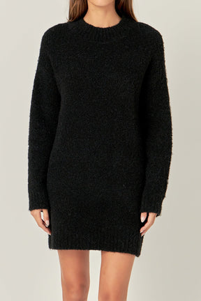 ENGLISH FACTORY - Cozy Round Sweater Dress - DRESSES available at Objectrare