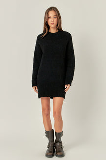 ENGLISH FACTORY - Cozy Round Sweater Dress - DRESSES available at Objectrare
