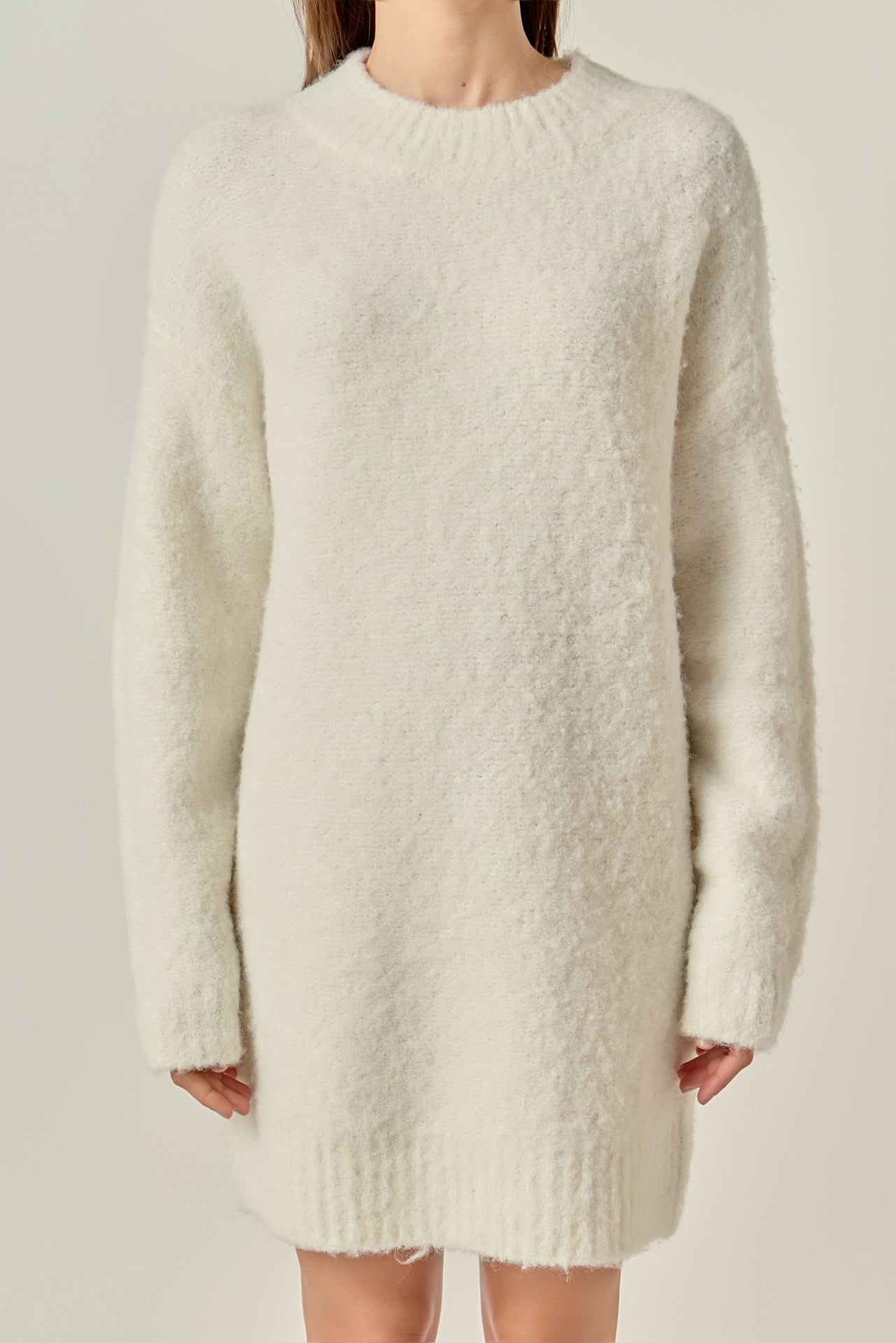 ENGLISH FACTORY - Cozy Round Sweater Dress - DRESSES available at Objectrare