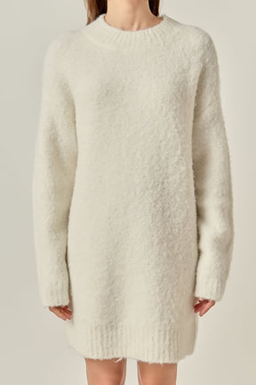 ENGLISH FACTORY - Cozy Round Sweater Dress - DRESSES available at Objectrare