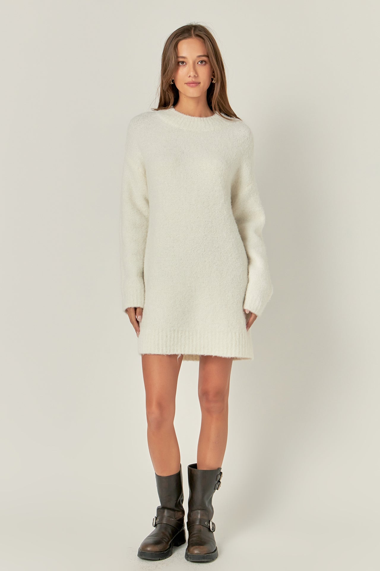 English Factory Cozy Round Sweater Dress