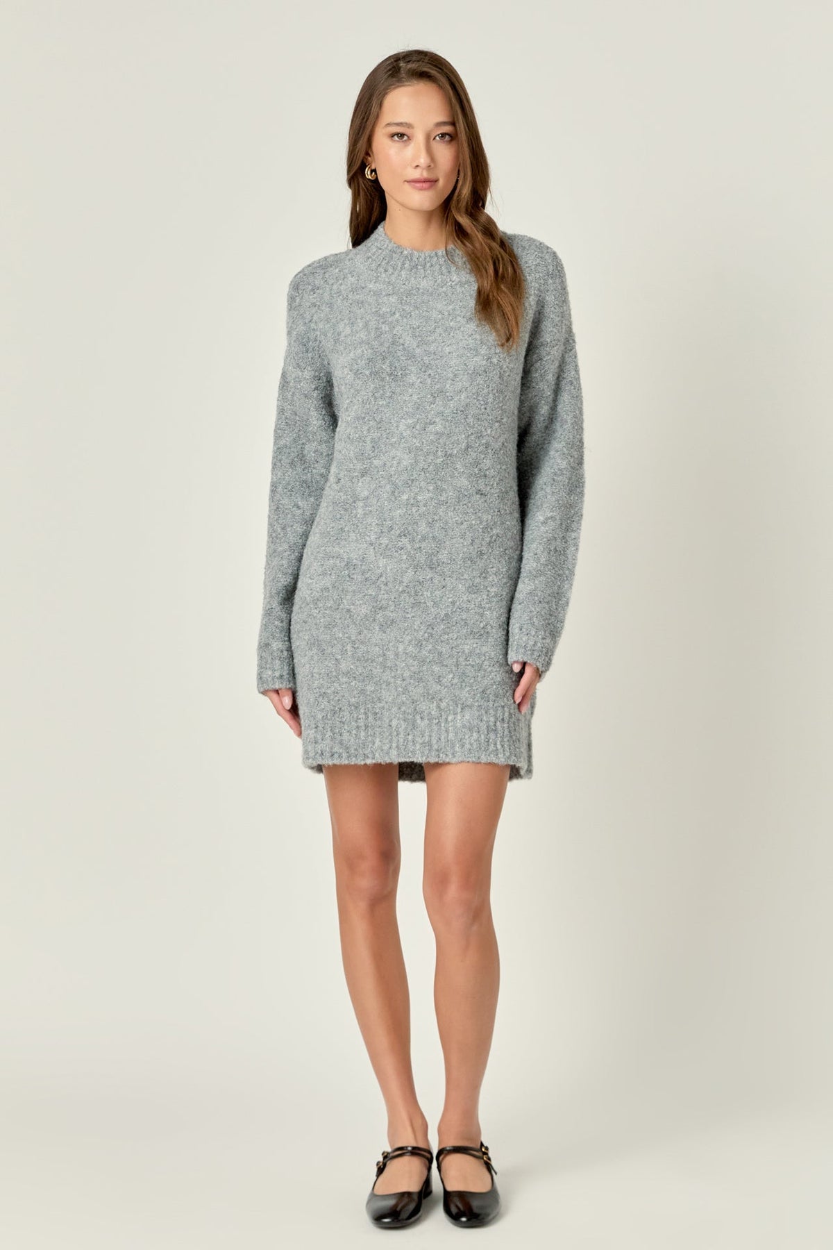 ENGLISH FACTORY - Cozy Round Sweater Dress - DRESSES available at Objectrare