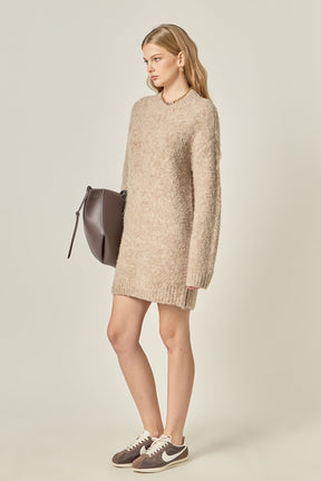 ENGLISH FACTORY - Cozy Round Sweater Dress - DRESSES available at Objectrare
