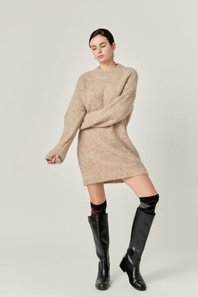 ENGLISH FACTORY - English Factory - Cozy Round Sweater Dress - DRESSES available at Objectrare