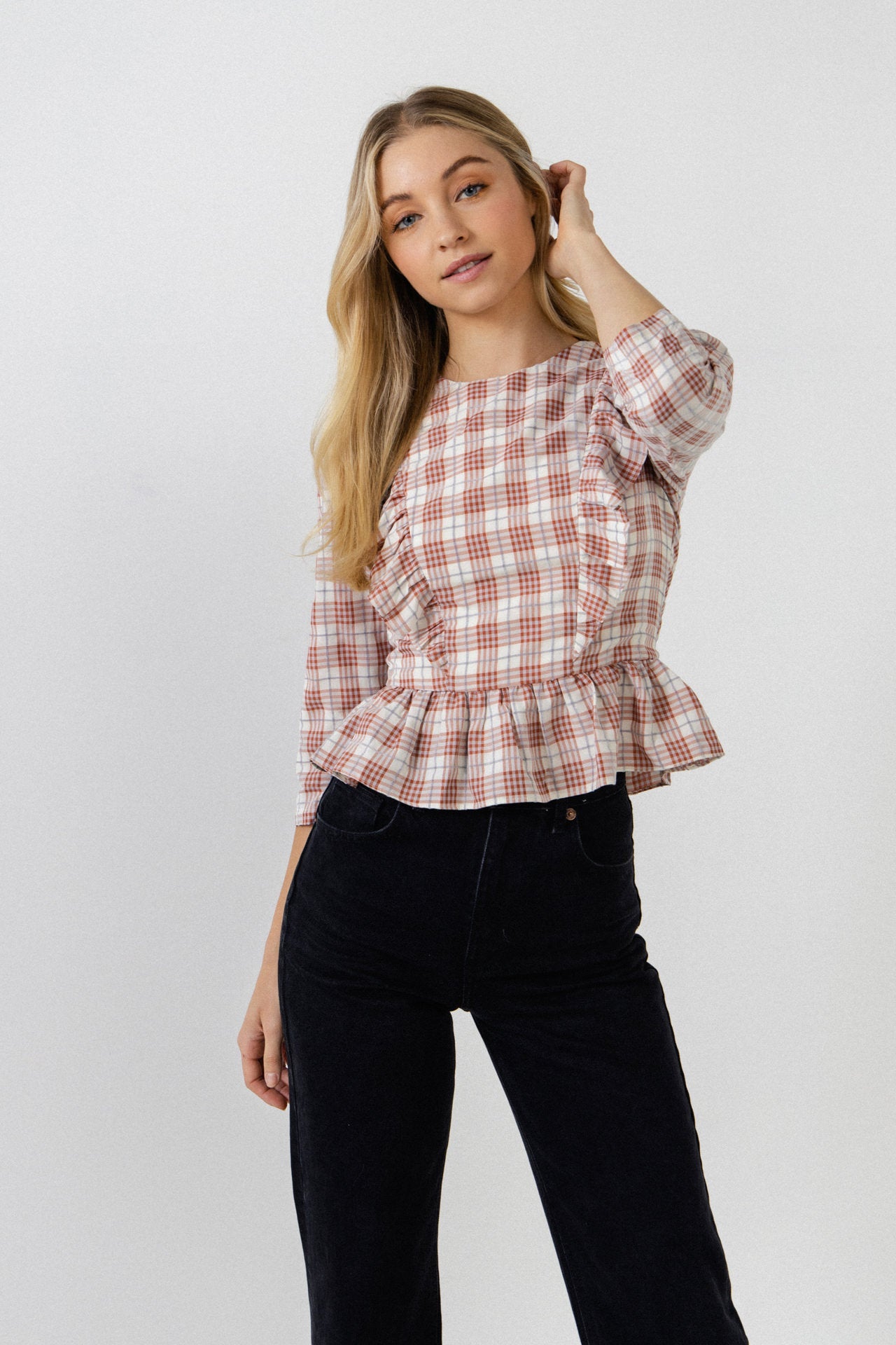 ENGLISH FACTORY - English Factory - Plaid Blouse - SHIRTS & BLOUSES available at Objectrare