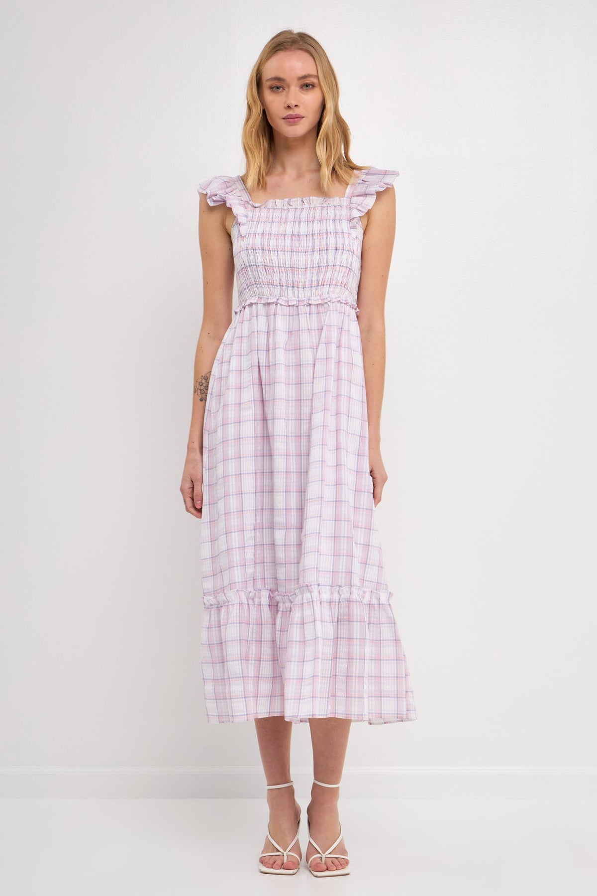 ENGLISH FACTORY - Woven Plaid Dress - DRESSES available at Objectrare