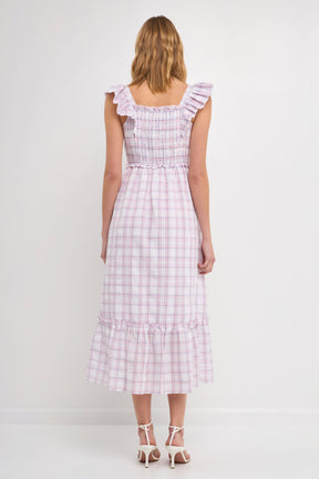 ENGLISH FACTORY - Woven Plaid Dress - DRESSES available at Objectrare