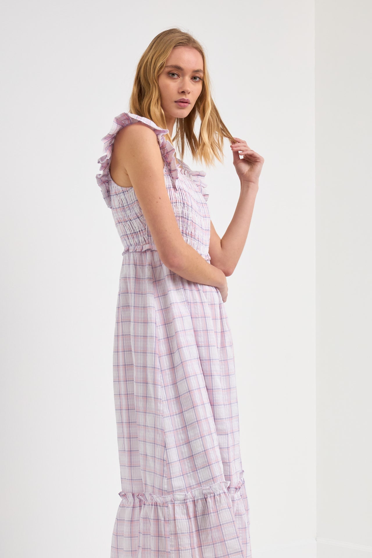 ENGLISH FACTORY - English Factory - WOMEN WOVEN PLAID DRESS - DRESSES available at Objectrare