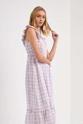 ENGLISH FACTORY - Woven Plaid Dress - DRESSES available at Objectrare