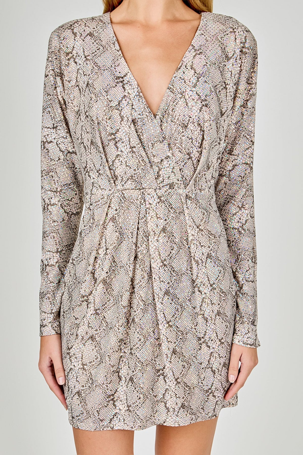 ENDLESS ROSE - Snake Skin Mini Dress - DRESSES available at Objectrare