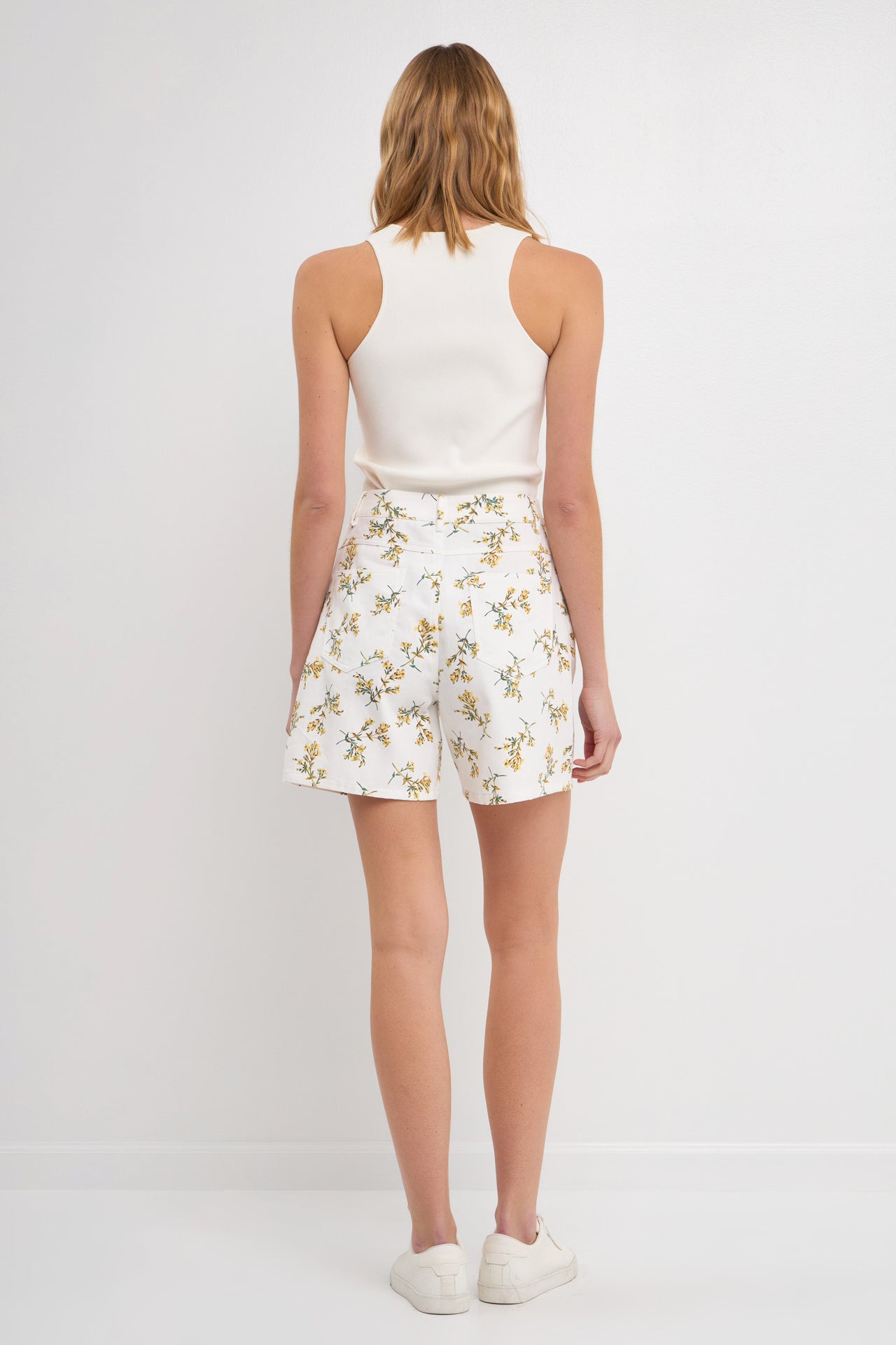 ENGLISH FACTORY - Floral Print Shorts - SHORTS available at Objectrare