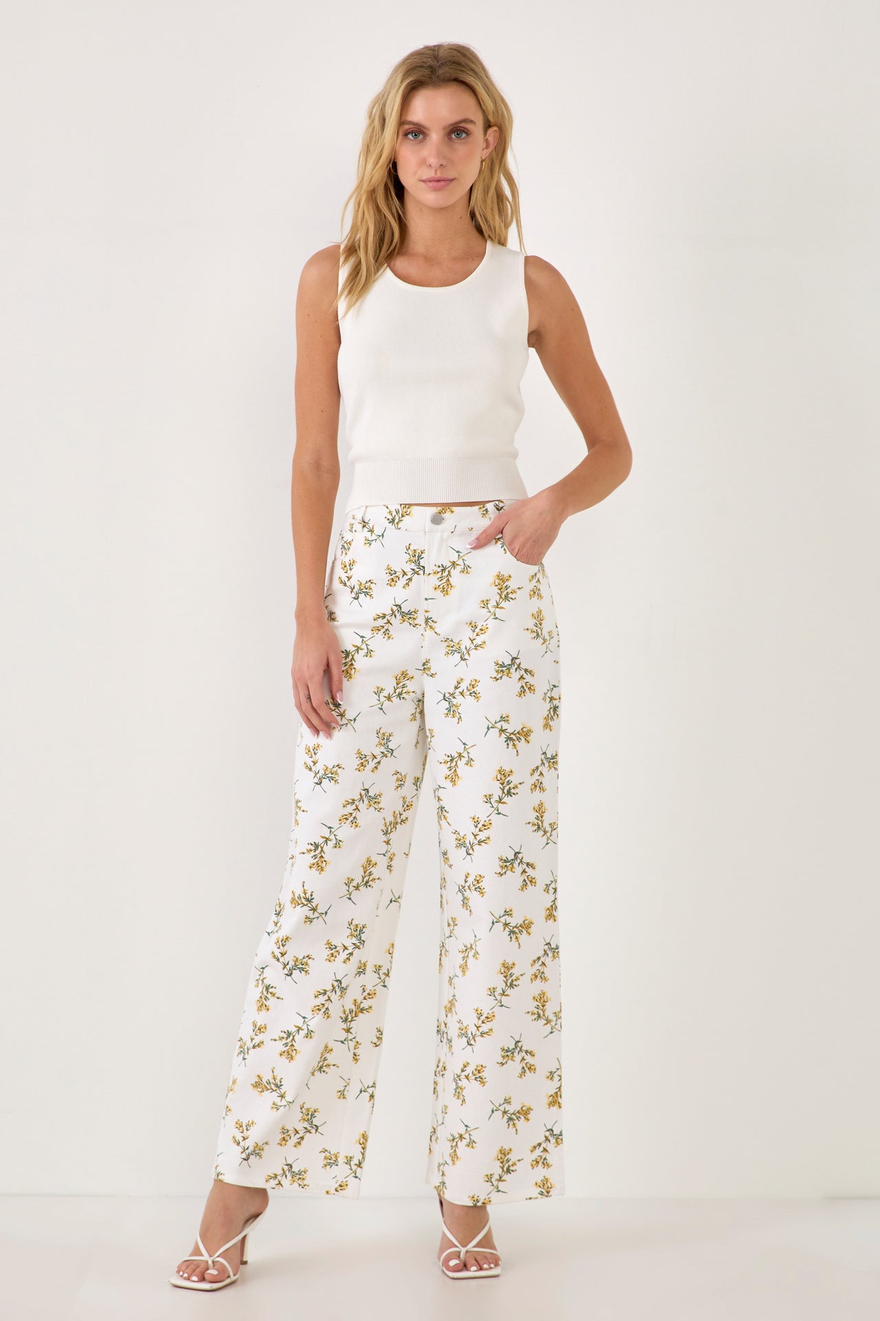 ENGLISH FACTORY - English Factory - Floral Straight Leg Pants - PANTS available at Objectrare