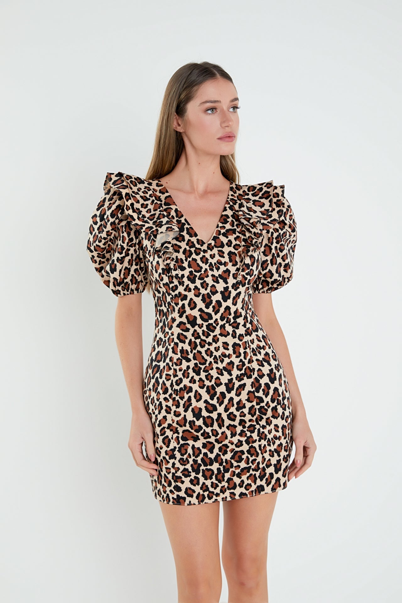 ENGLISH FACTORY - English Factory - Leopard Mini Dress - DRESSES available at Objectrare