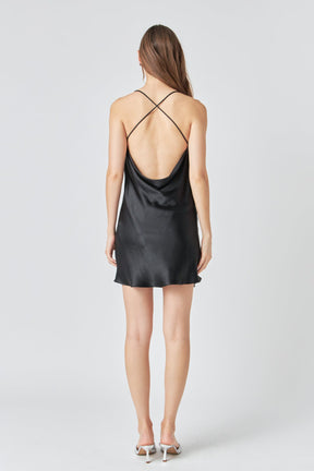 ENDLESS ROSE - Endless Rose - Criss Cross Slip Dress - DRESSES available at Objectrare