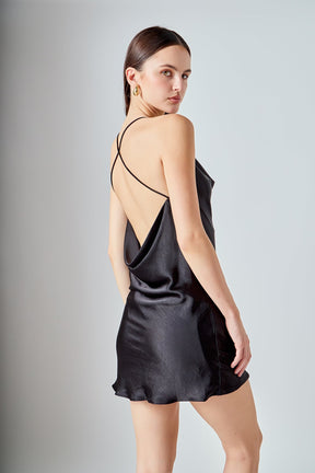ENDLESS ROSE - Criss Cross Slip Dress - DRESSES available at Objectrare