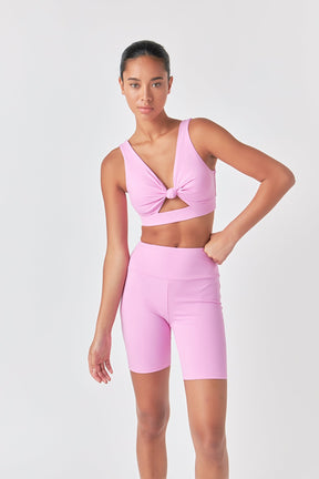 GREY LAB - Knotted Cut Out Tank Top - SPORTS BRA available at Objectrare
