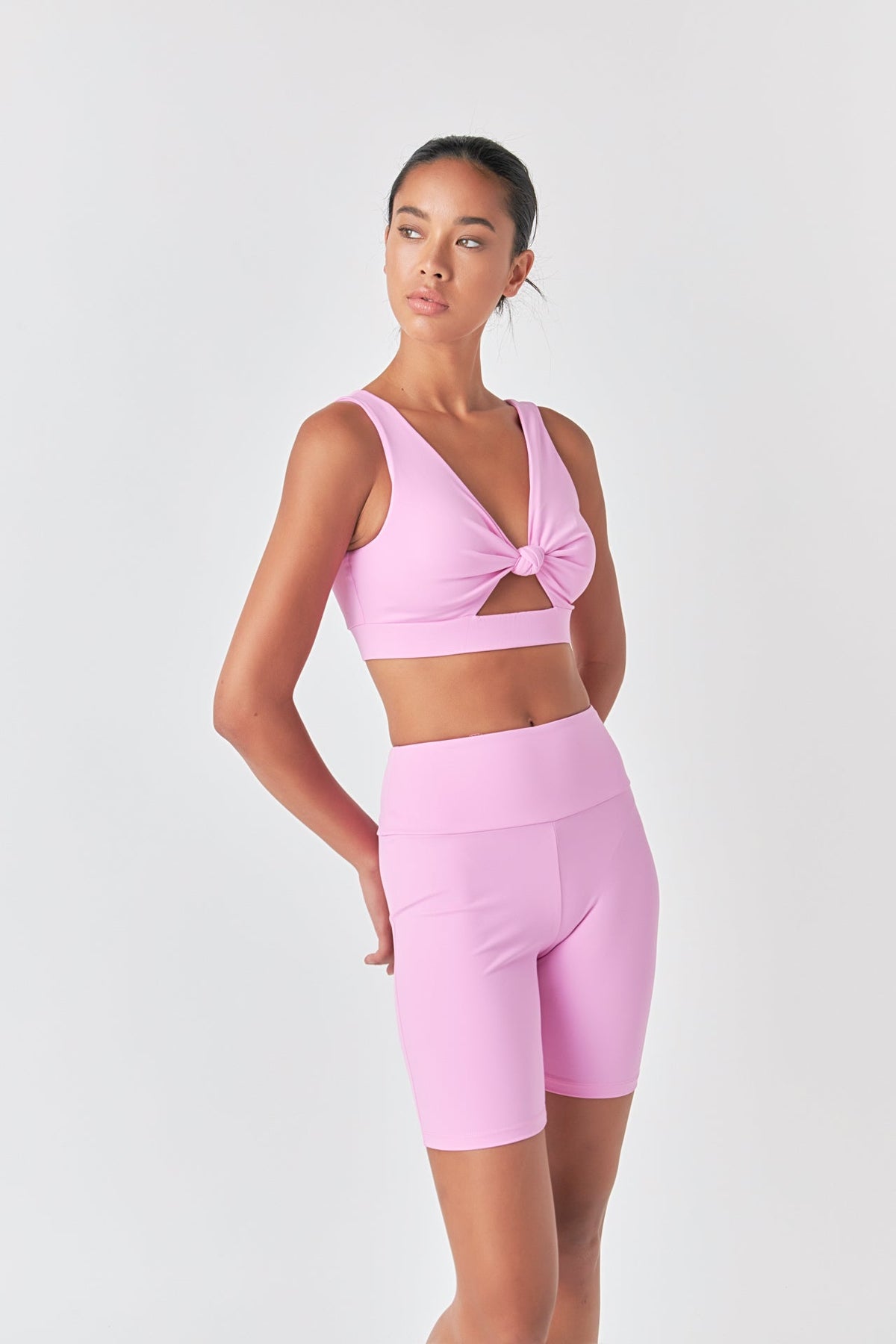 GREY LAB - Knotted Cut Out Tank Top - SPORTS BRA available at Objectrare