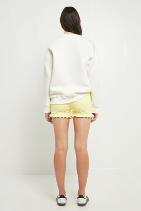 Biker Shorts with Ruffle