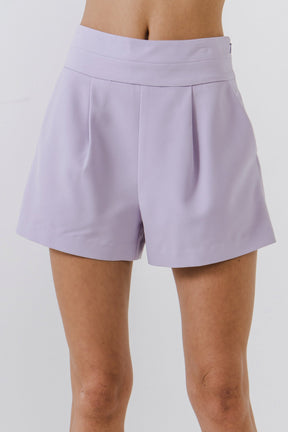 ENDLESS ROSE - Waist Band Detail Shorts - SHORTS available at Objectrare