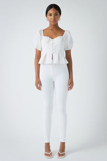 ENDLESS ROSE - Corset Top with Pleats - TOPS available at Objectrare