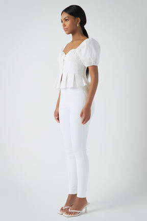 ENDLESS ROSE - Corset Top with Pleats - TOPS available at Objectrare