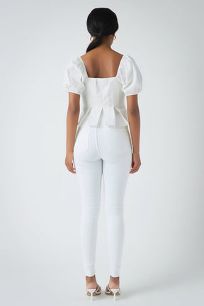 ENDLESS ROSE - Corset Top with Pleats - TOPS available at Objectrare