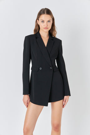 ENDLESS ROSE - Blazer Romper - ROMPERS available at Objectrare