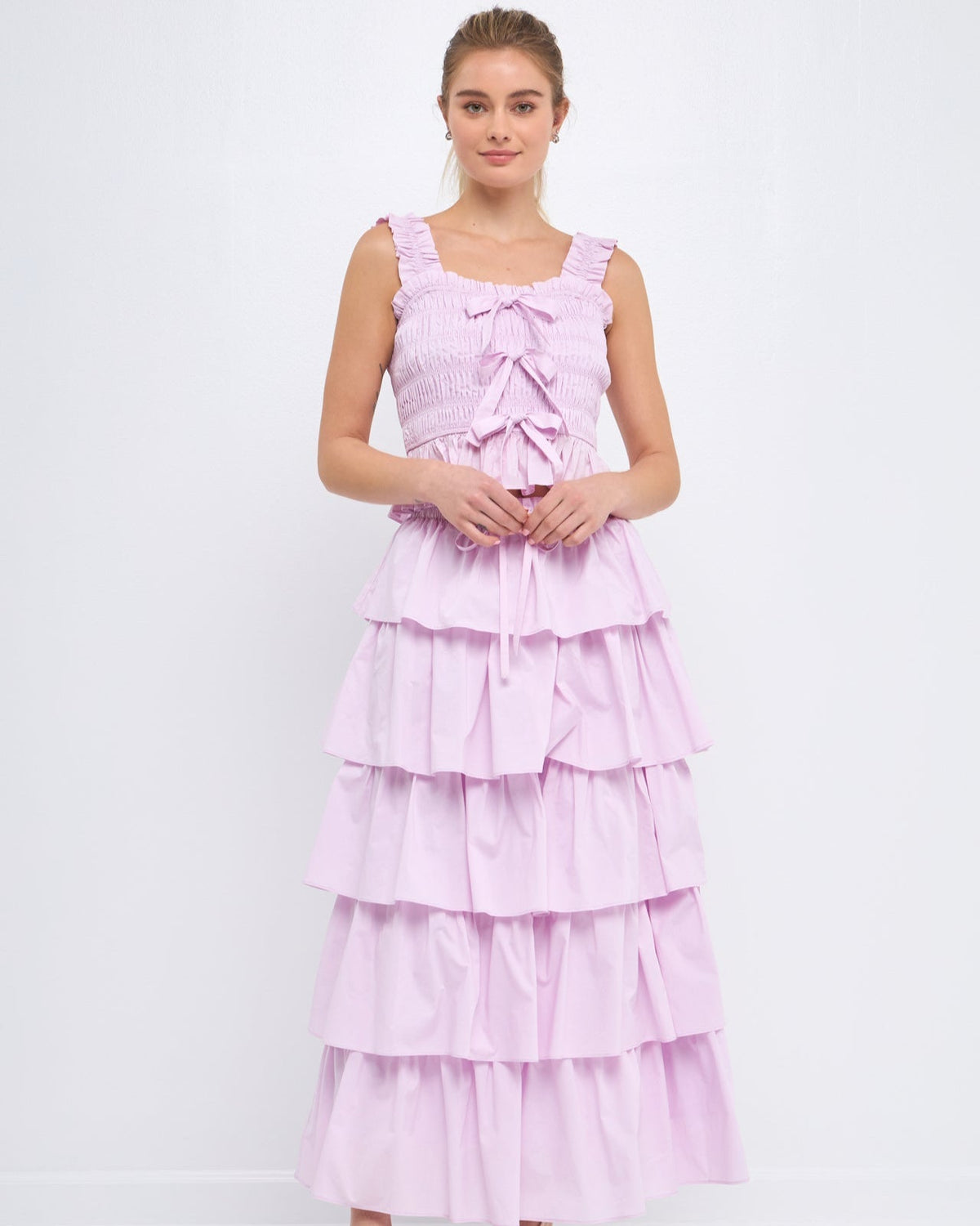 ENGLISH FACTORY - Tiered Maxi Skirt - SKIRTS available at Objectrare