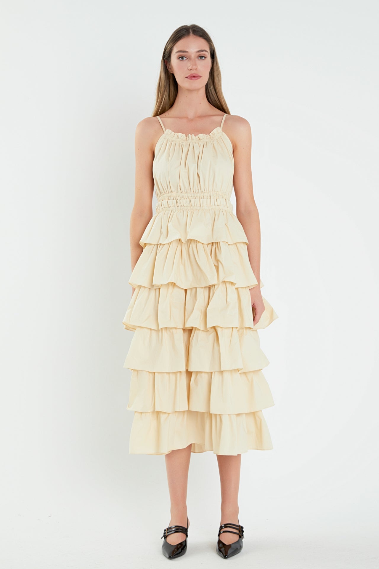 ENGLISH FACTORY - English Factory - Tiered Maxi Sleeveless Dress - DRESSES available at Objectrare