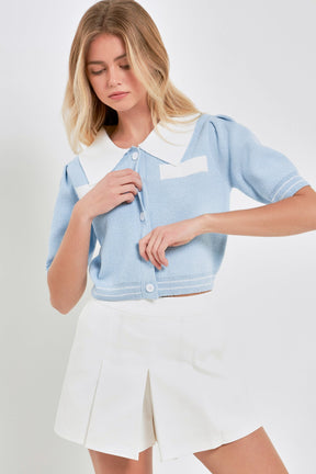 ENGLISH FACTORY - Contrast Cardigan - SWEATERS & KNITS available at Objectrare