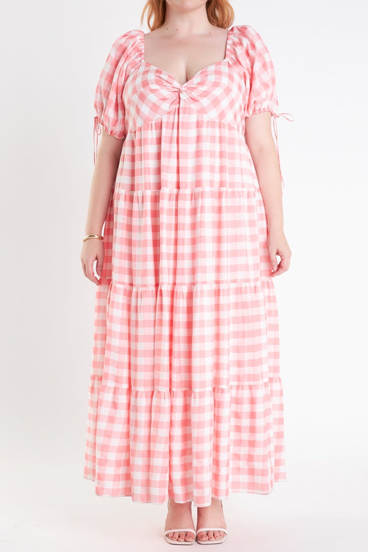 ENGLISH FACTORY - Knotted Gingham Dress - DRESSES available at Objectrare