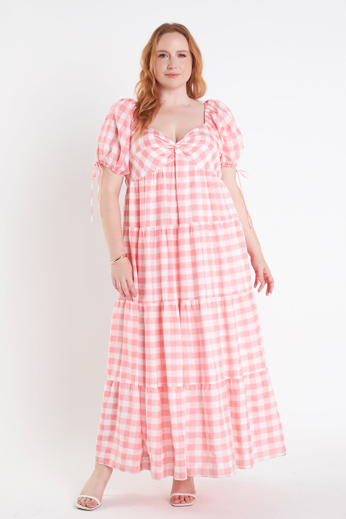 ENGLISH FACTORY - Knotted Gingham Dress - DRESSES available at Objectrare