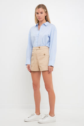 ENGLISH FACTORY - English Factory - Cotton Shorts - SHORTS available at Objectrare