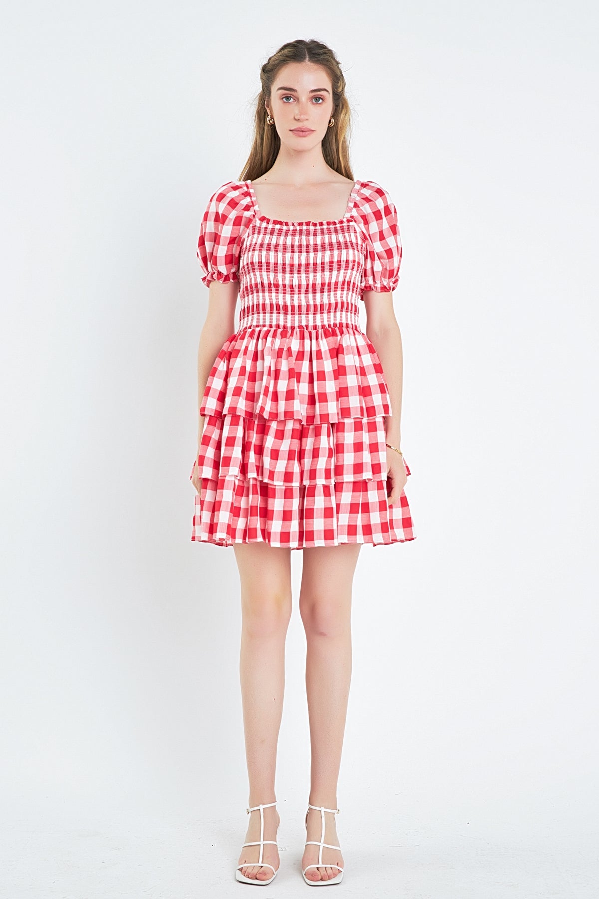 ENGLISH FACTORY - Gingham Mini Dress - DRESSES available at Objectrare