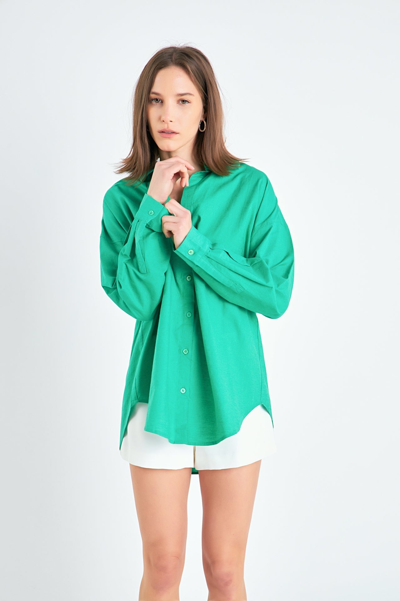 ENGLISH FACTORY - English Factory - Oversized Linen Shirts - SHIRTS & BLOUSES available at Objectrare