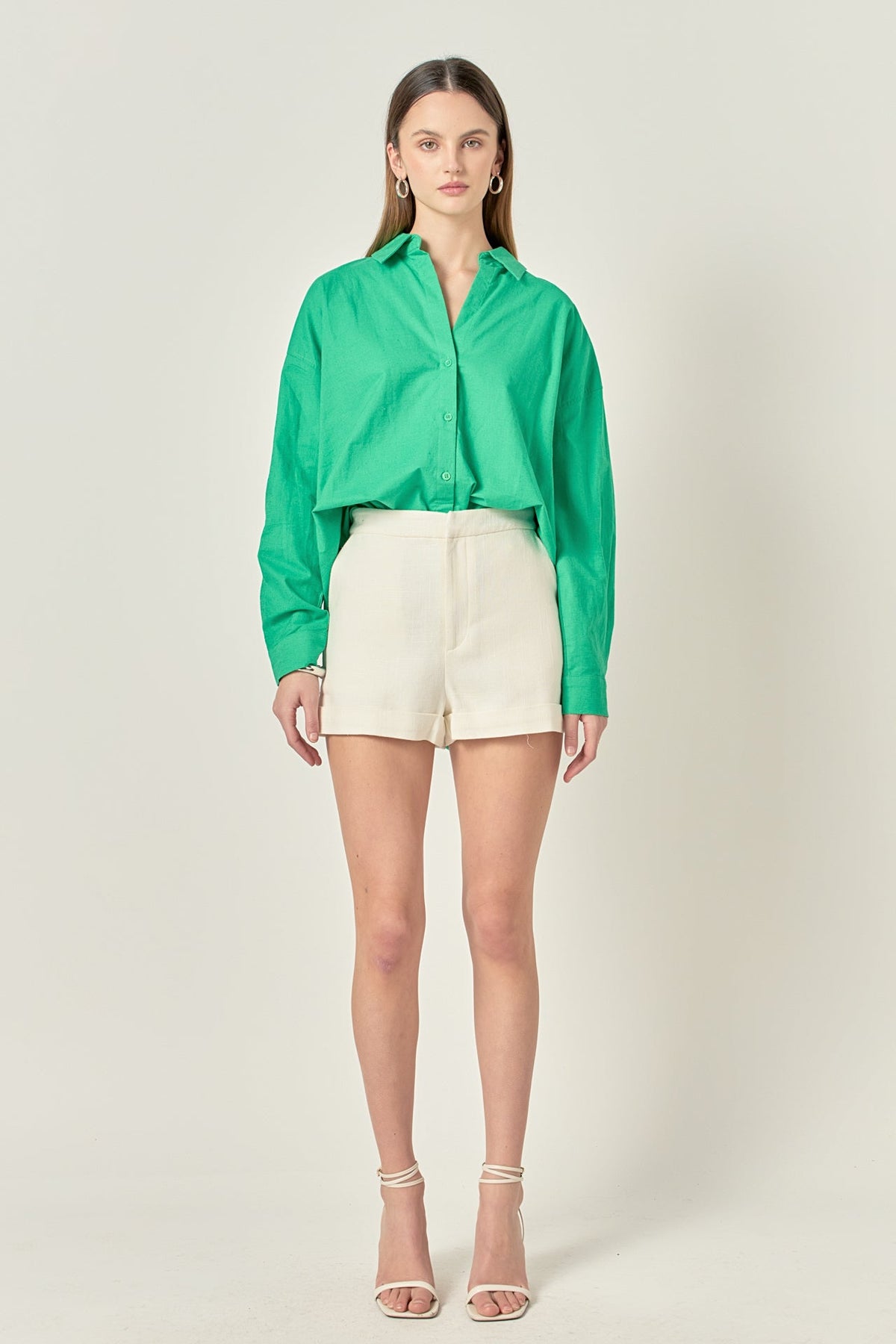 ENGLISH FACTORY - Oversized Linen Shirts - BLOUSES available at Objectrare