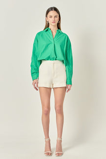 ENGLISH FACTORY - Oversized Linen Shirts - SHIRTS & BLOUSES available at Objectrare