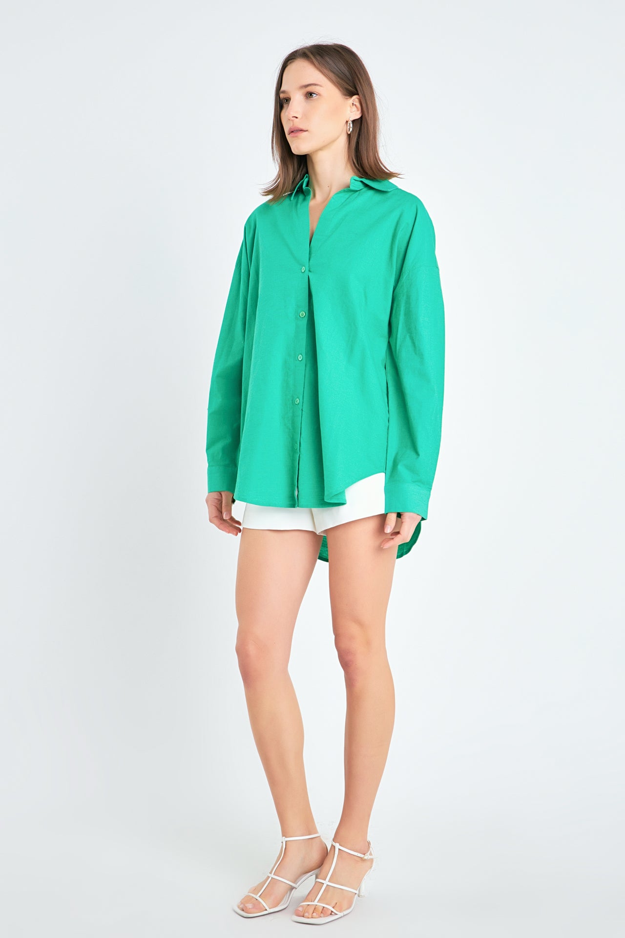 ENGLISH FACTORY - English Factory - Oversized Linen Shirts - SHIRTS & BLOUSES available at Objectrare