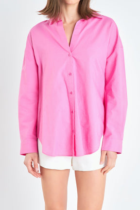 ENGLISH FACTORY - Oversized Linen Shirts - BLOUSES available at Objectrare