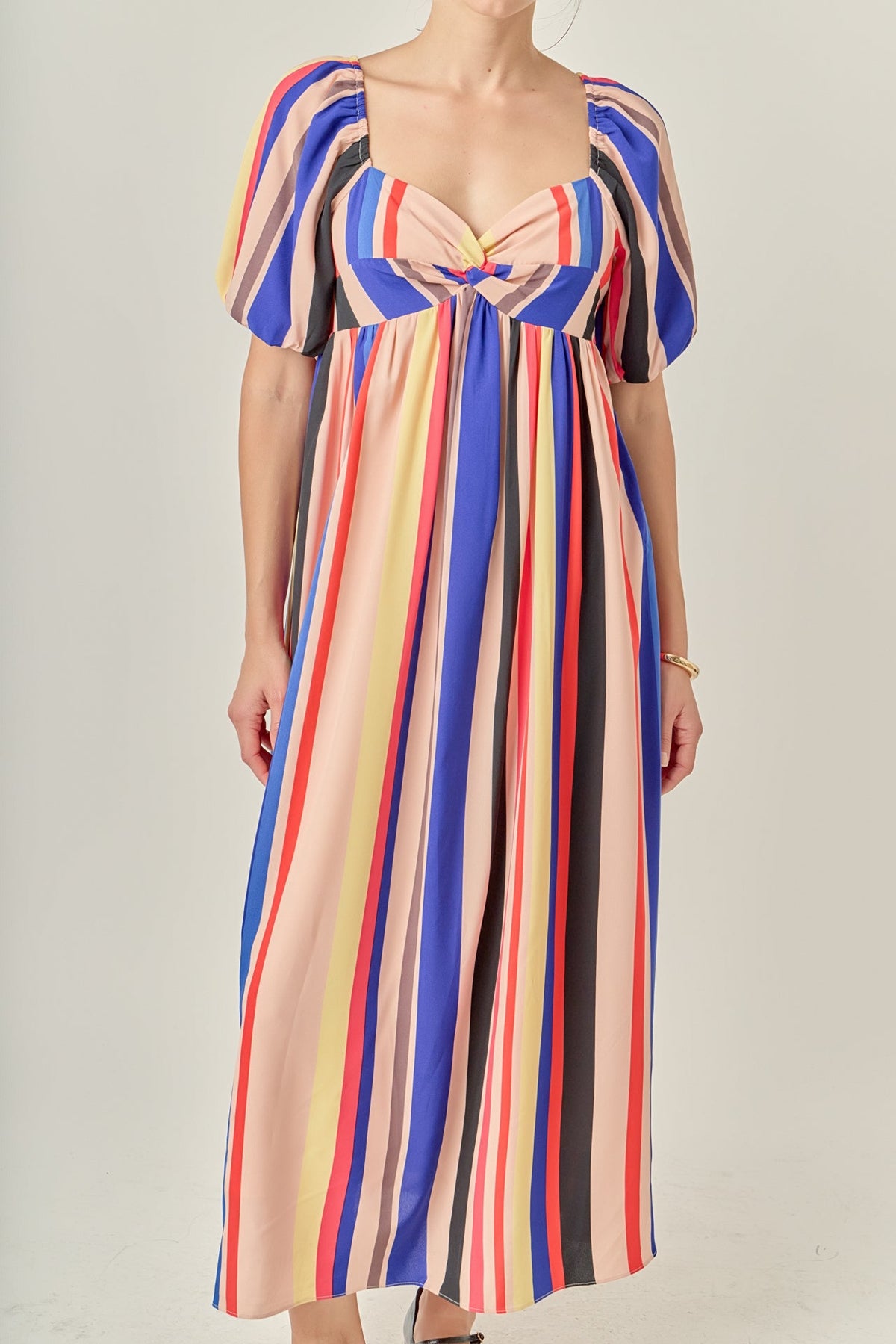 ENGLISH FACTORY - Multi Color Stripe Maxi Dress - DRESSES available at Objectrare