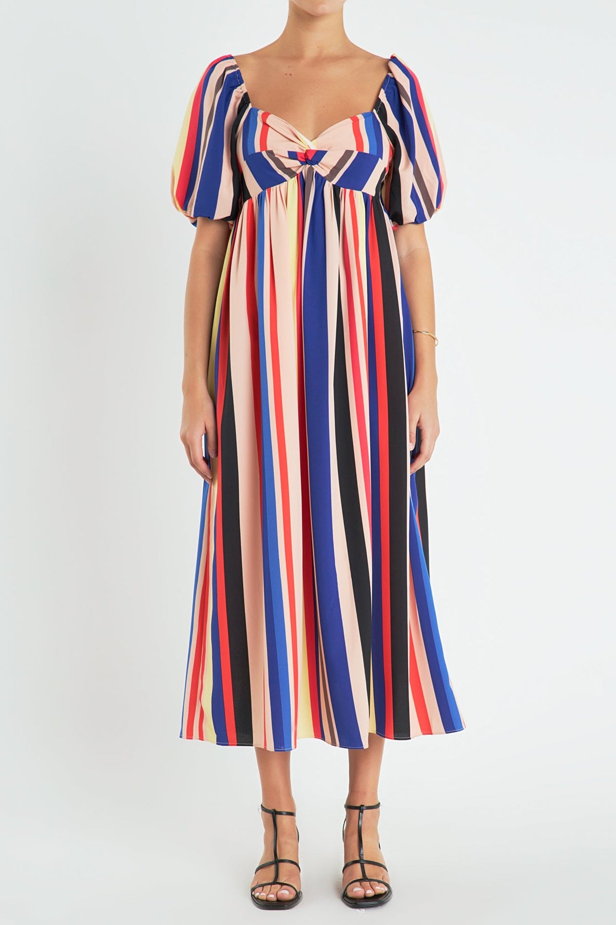 ENGLISH FACTORY - English Factory - Multi Color Stripe Maxi Dress - DRESSES available at Objectrare