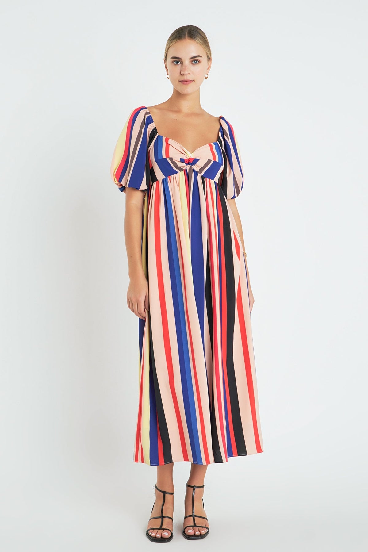 ENGLISH FACTORY - English Factory - Multi Color Stripe Maxi Dress - DRESSES available at Objectrare