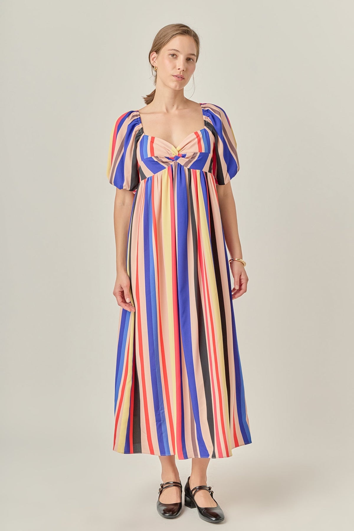 ENGLISH FACTORY - Multi Color Stripe Maxi Dress - DRESSES available at Objectrare
