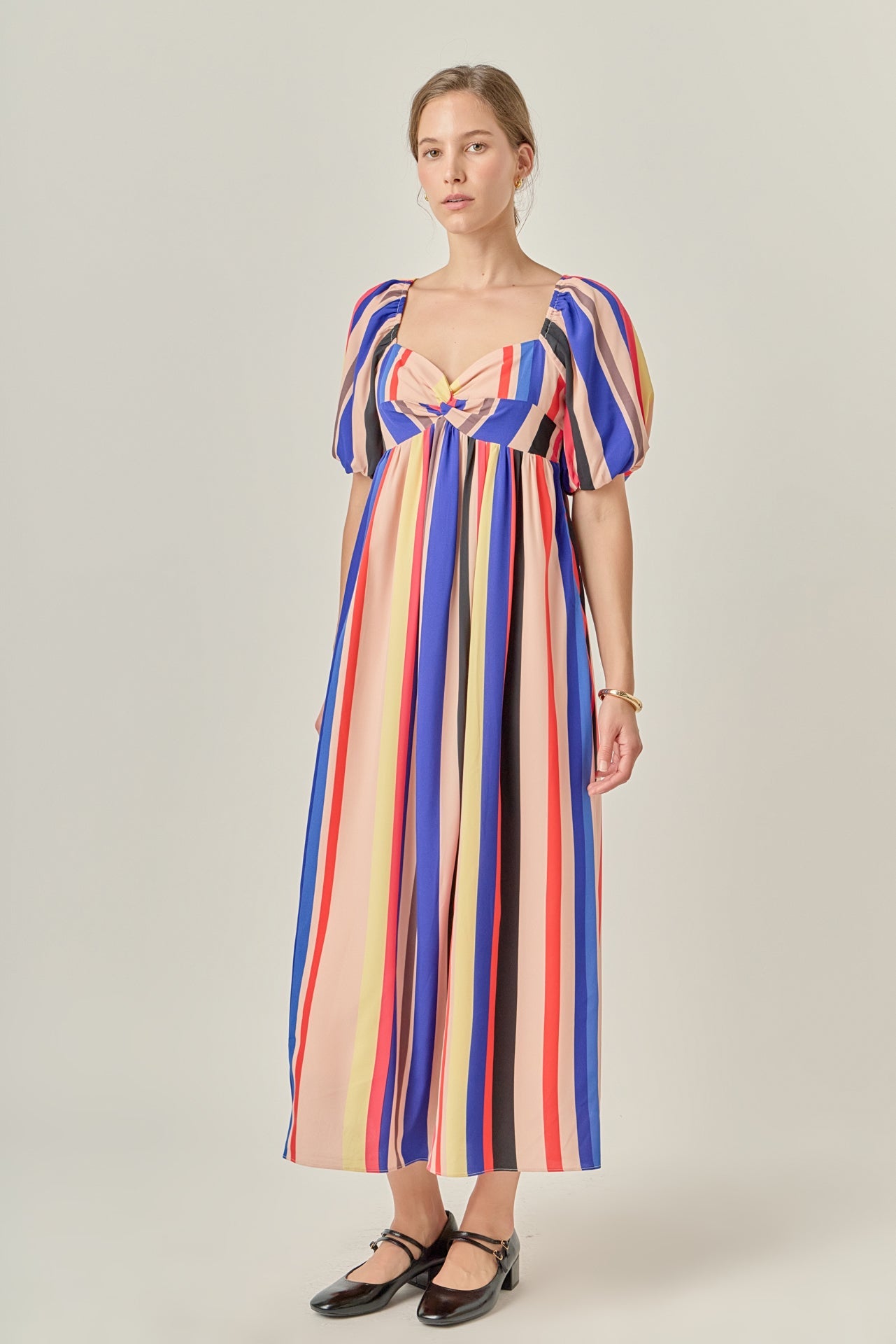 ENGLISH FACTORY - Multi Color Stripe Maxi Dress - DRESSES available at Objectrare