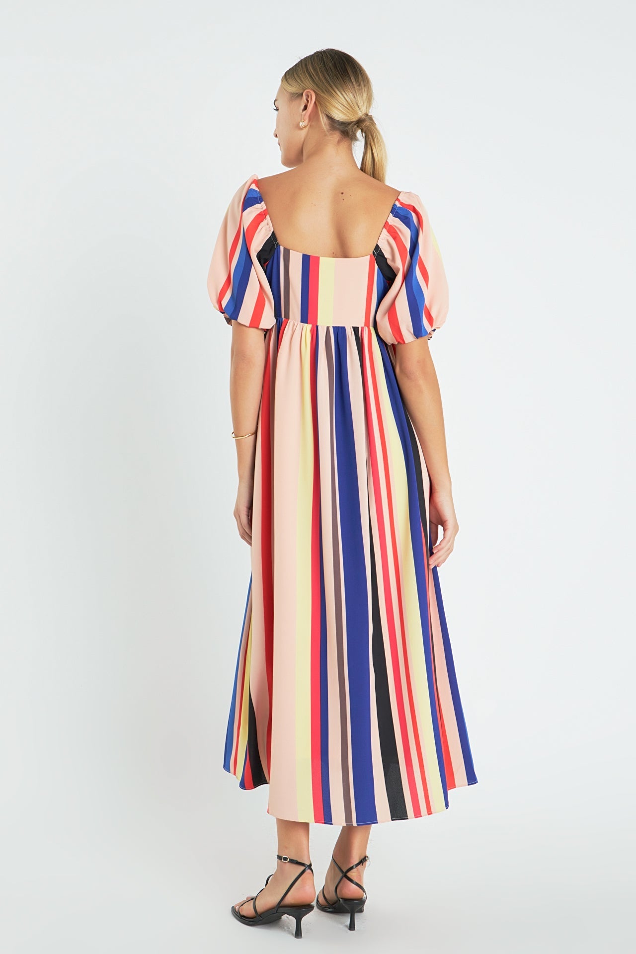 ENGLISH FACTORY - English Factory - Multi Color Stripe Maxi Dress - DRESSES available at Objectrare