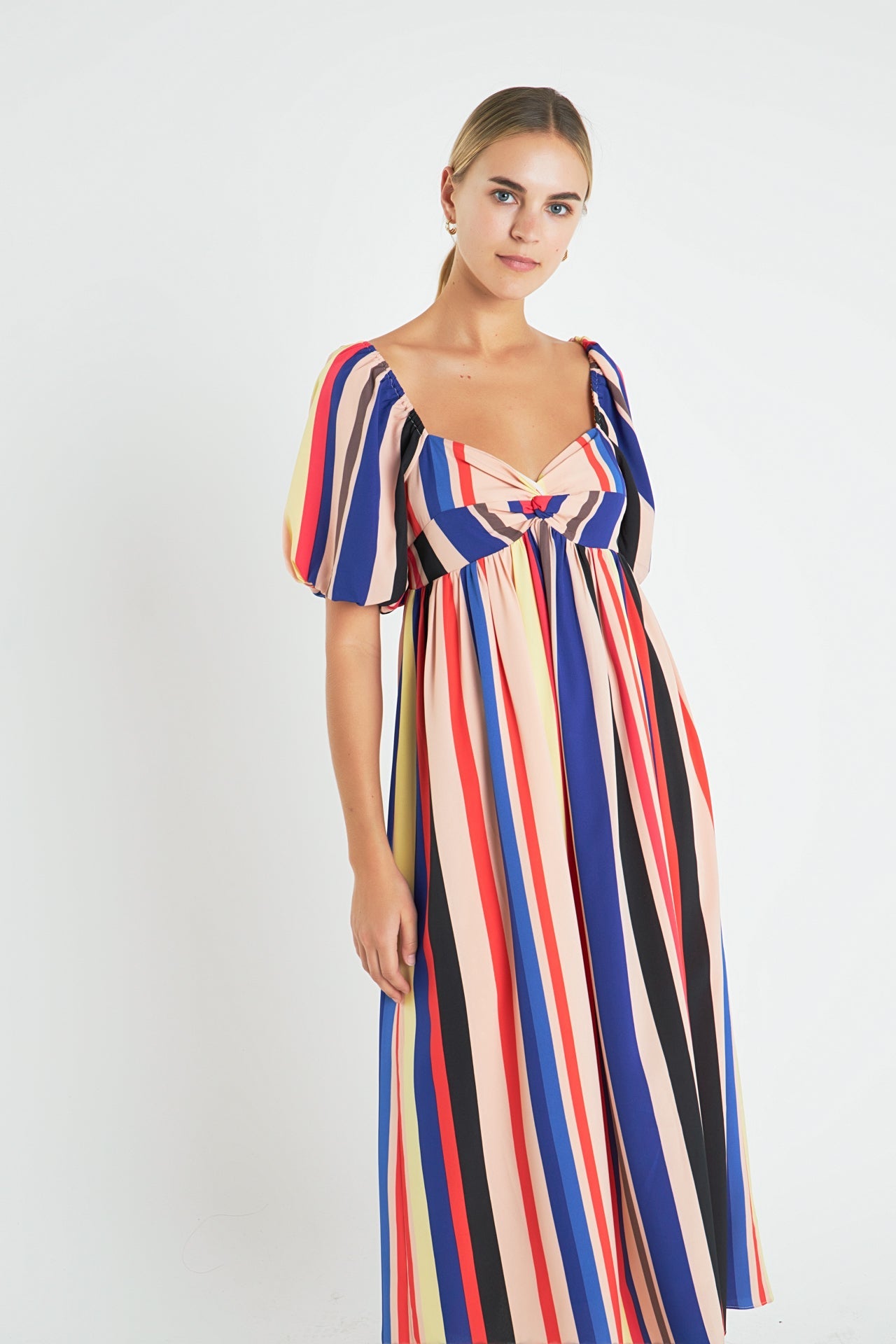 ENGLISH FACTORY - English Factory - Multi Color Stripe Maxi Dress - DRESSES available at Objectrare