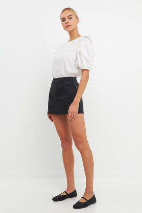 ENGLISH FACTORY - Ruffled Top with Smocking Detail - TOPS available at Objectrare