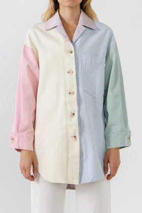 ENGLISH FACTORY - English Factory - Oversized Shirts Jacket - JACKETS available at Objectrare